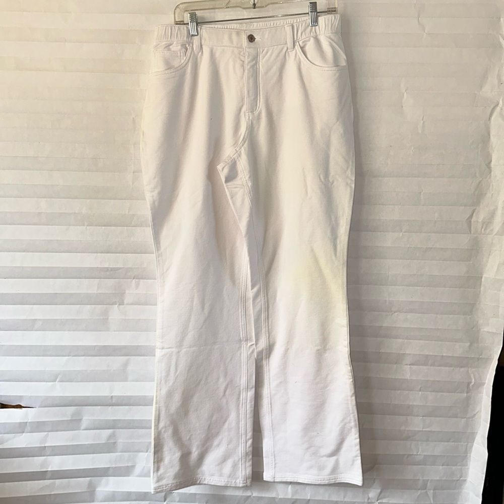 Denim & Co. Boot Cut Jeans – White Denim – Women’s Size 14 Casual Pants